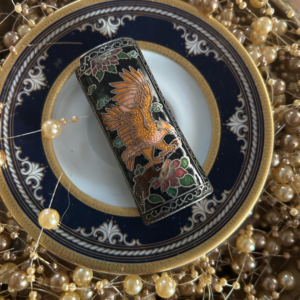 Vintage Cloisonn Eagle Lighter Cover